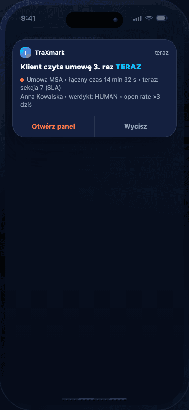 Design-Vorschau der Push-Benachrichtigungsdetails